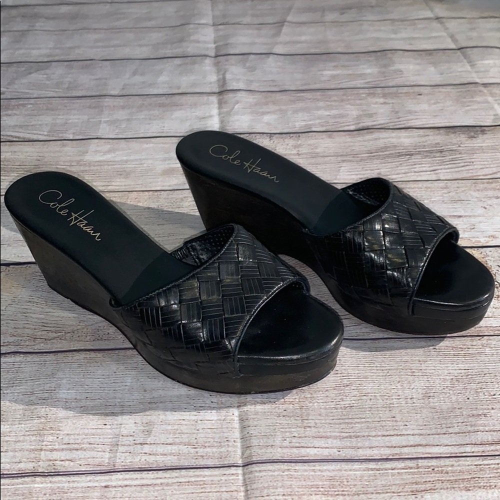 Cole Haan Wedge Sandals Size 6 box3bottom